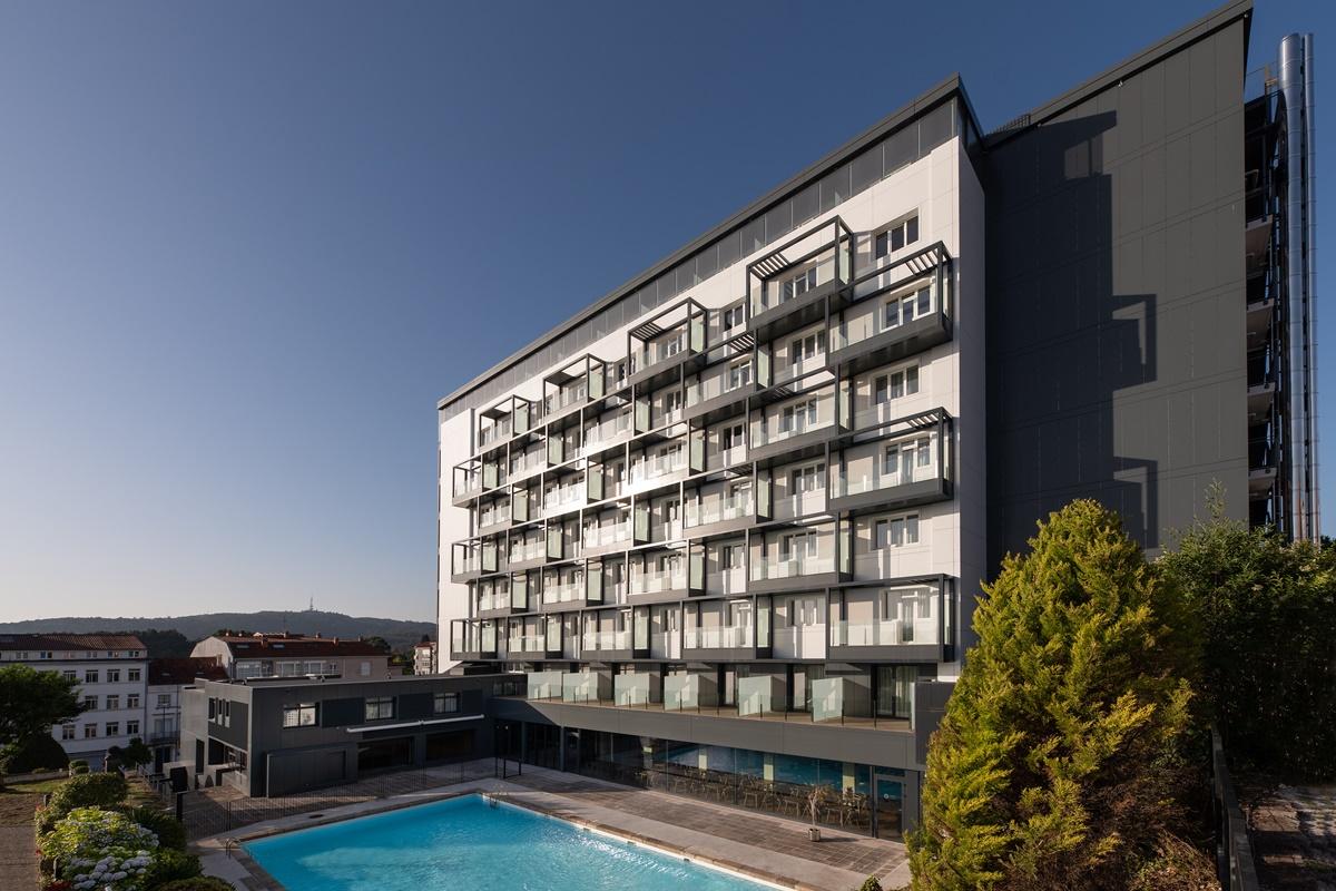 Hotel Hesperia Santiago Peregrino à Saint-Jacques-de-Compostelle Extérieur photo